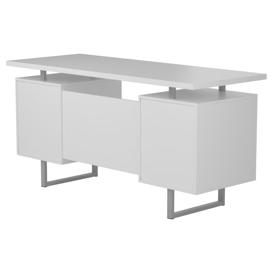 Lawtey White Computer Desk - furniture place usa