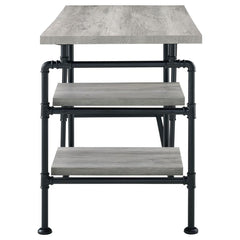 Delray Grey Writing Desk - furniture place usa