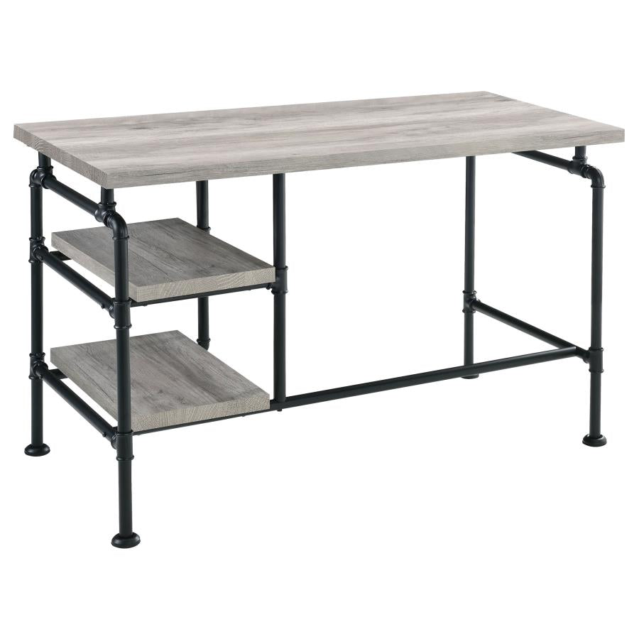 Delray Grey Writing Desk - furniture place usa