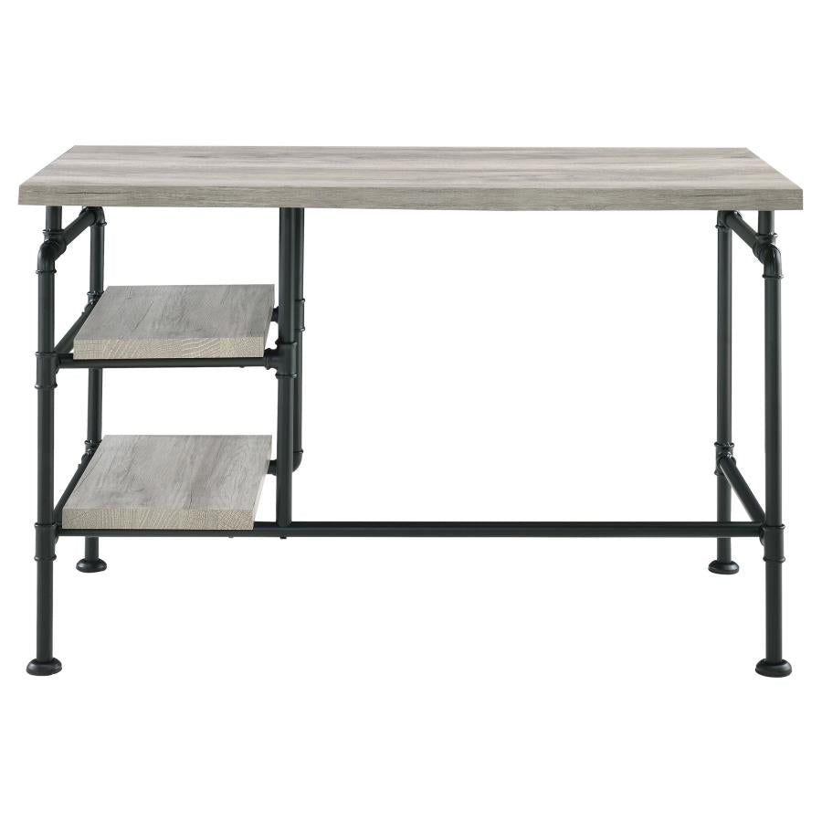 Delray Grey Writing Desk - furniture place usa