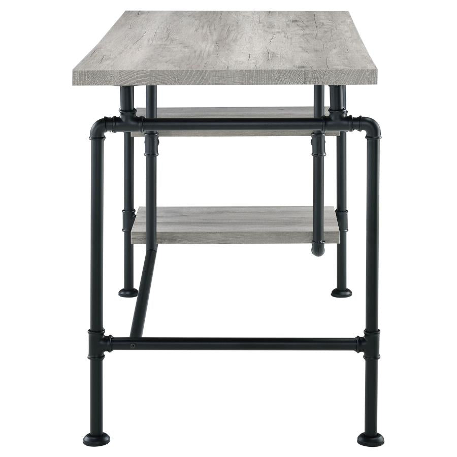 Delray Grey Writing Desk - furniture place usa