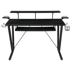 Wedalia Black Gaming Desk - furniture place usa