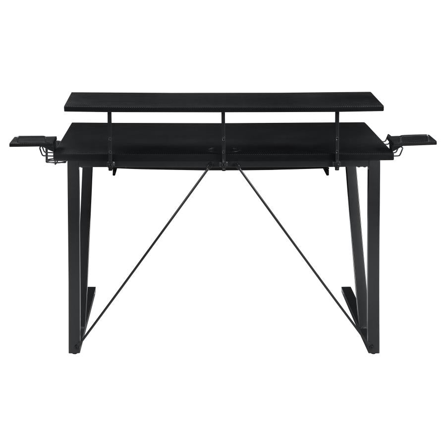 Wedalia Black Gaming Desk - furniture place usa