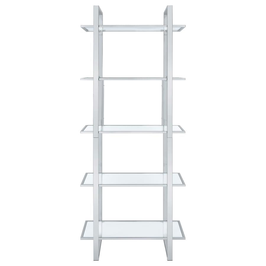 Hartford Silver Bookcase - furniture place usa