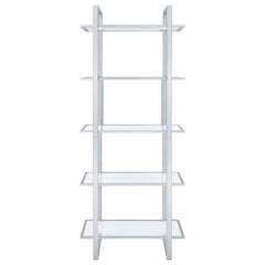 Hartford Silver Bookcase - furniture place usa