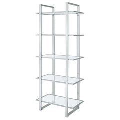 Hartford Silver Bookcase - furniture place usa