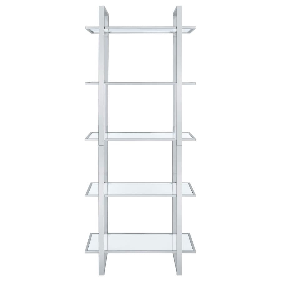 Hartford Silver Bookcase - furniture place usa