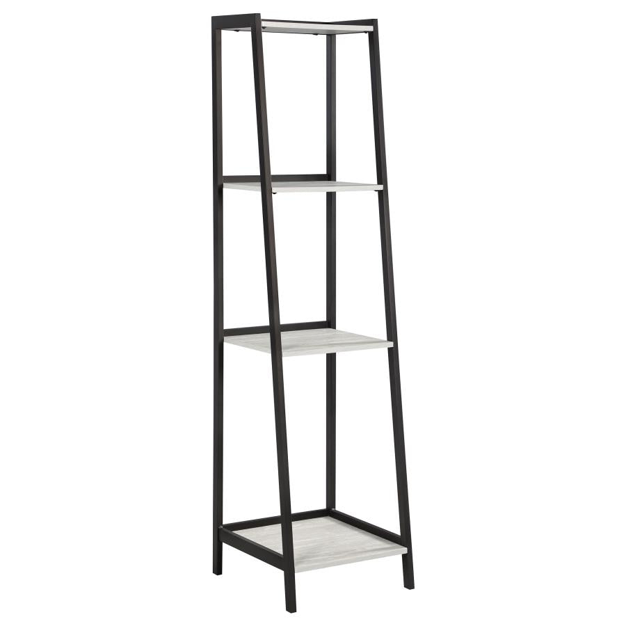 Pinckard Grey Bookcase - furniture place usa