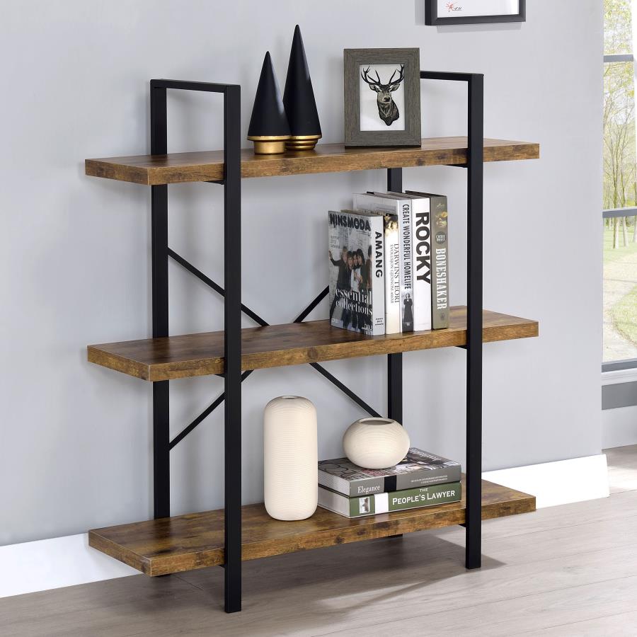 Cole Brown Bookcase - furniture place usa