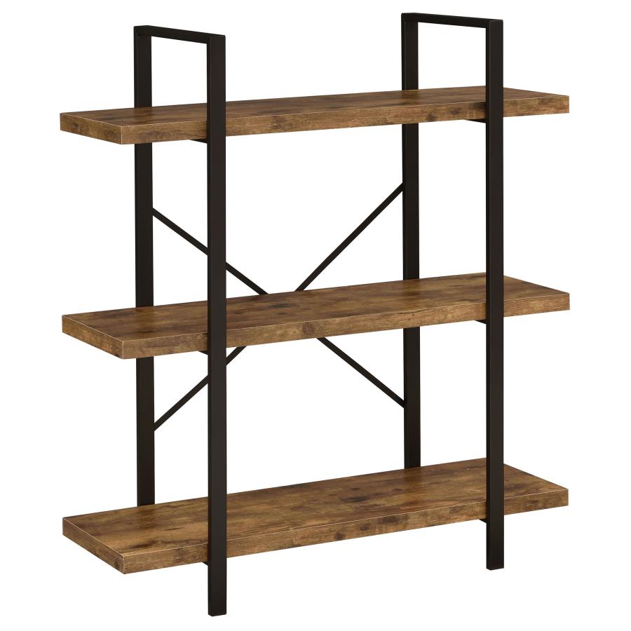 Cole Brown Bookcase - furniture place usa