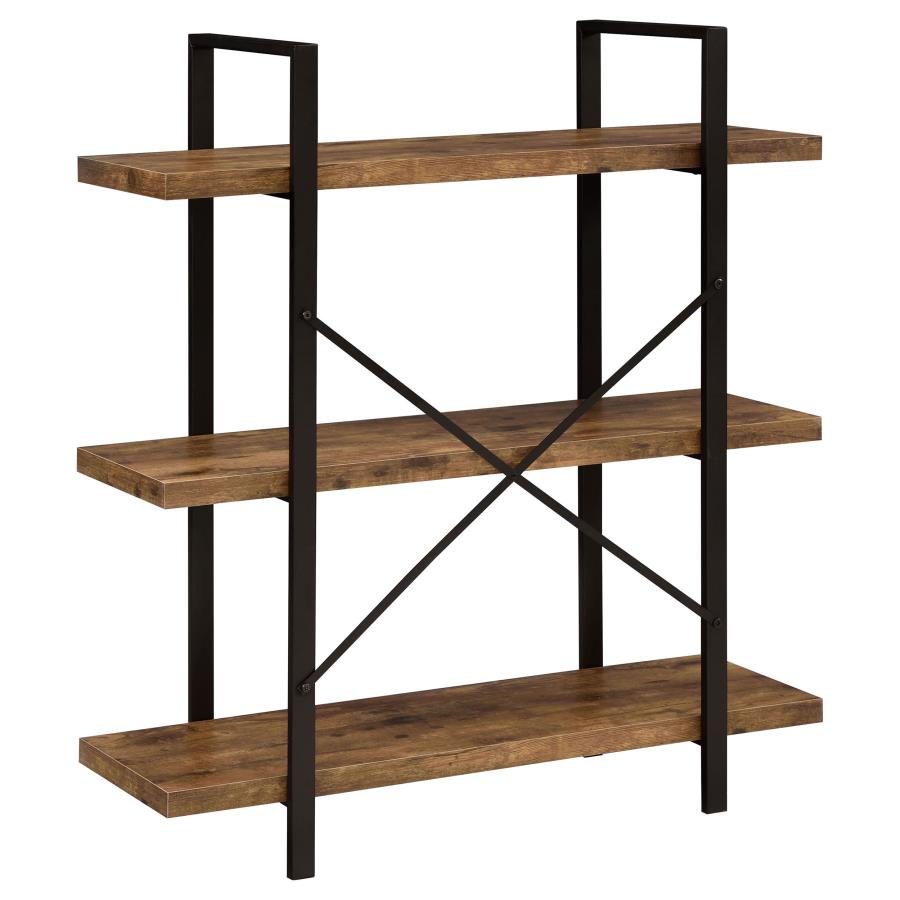 Cole Brown Bookcase - furniture place usa