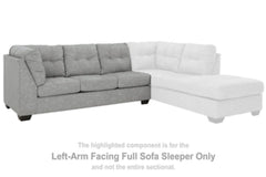 Falkirk Left-Arm Facing Full Sofa Sleeper - furniture place usa