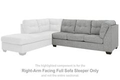Falkirk Right-Arm Facing Full Sofa Sleeper - furniture place usa