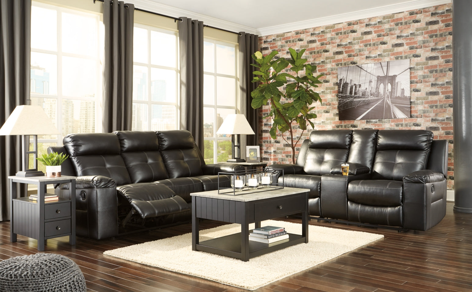 Kempten Reclining Sofa - furniture place usa