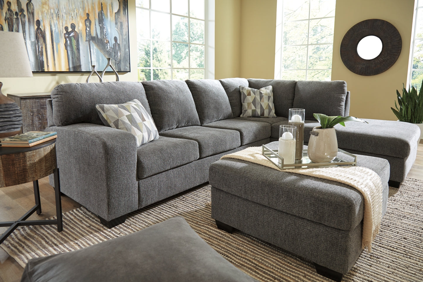 Dalhart 2-Piece Sectional with Ottoman - PKG002358 - furniture place usa