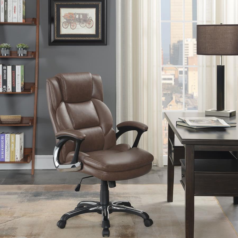 Nerris Brown Office Chair - furniture place usa