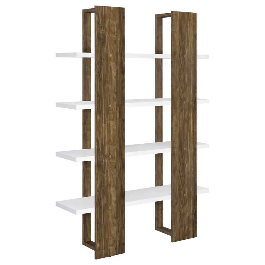 Danbrook Brown Bookcase - furniture place usa