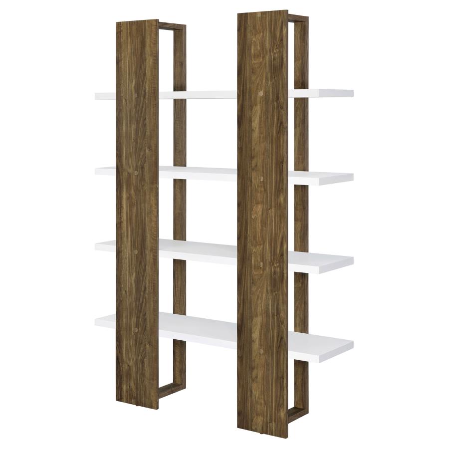 Danbrook Brown Bookcase - furniture place usa