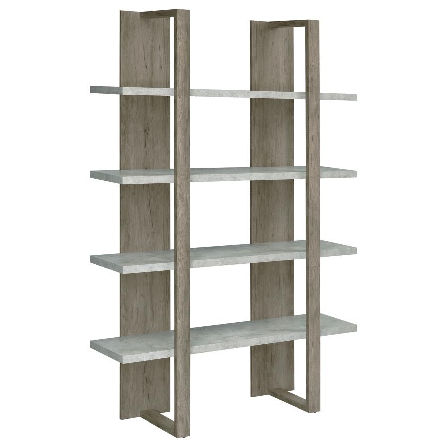 Danbrook Grey Bookcase - furniture place usa