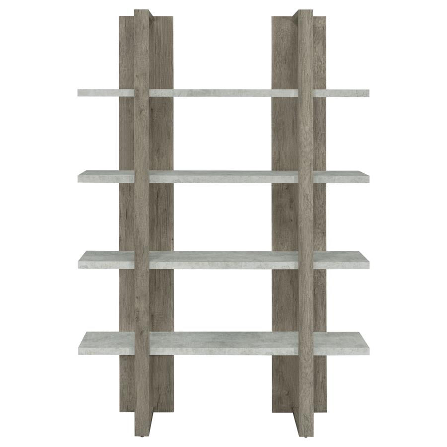 Danbrook Grey Bookcase - furniture place usa