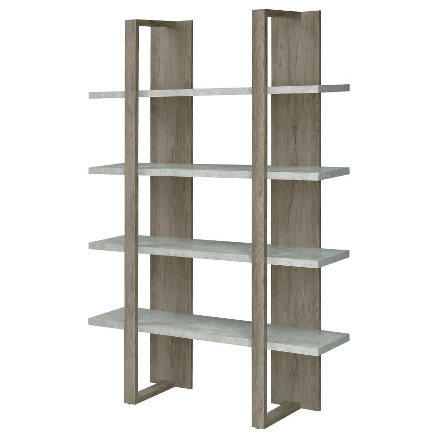 Danbrook Grey Bookcase - furniture place usa