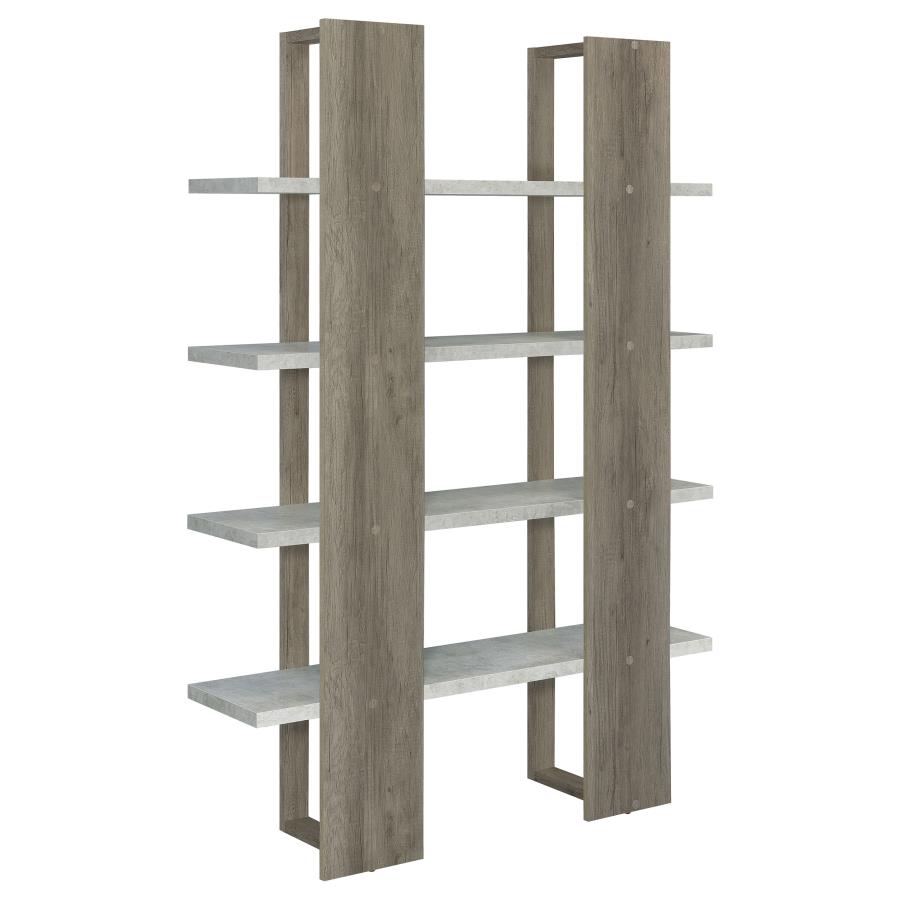 Danbrook Grey Bookcase - furniture place usa