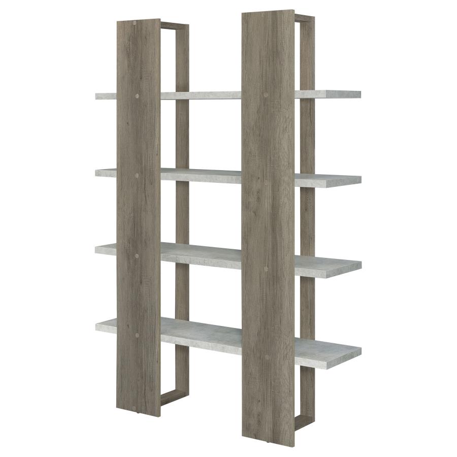 Danbrook Grey Bookcase - furniture place usa