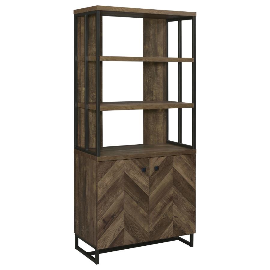 Millbrook Brown Bookcase - furniture place usa