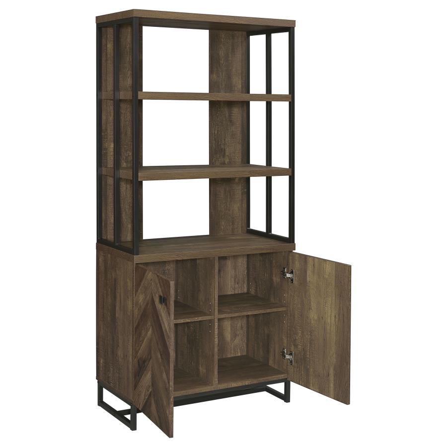 Millbrook Brown Bookcase - furniture place usa