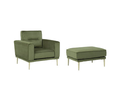 Macleary Chair and Ottoman - furniture place usa