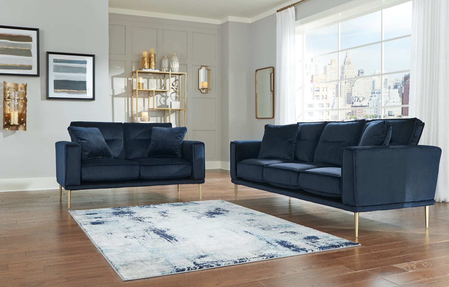 Macleary Sofa and Loveseat - furniture place usa