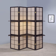 Iggy Brown 4 Panel Room Divider - furniture place usa