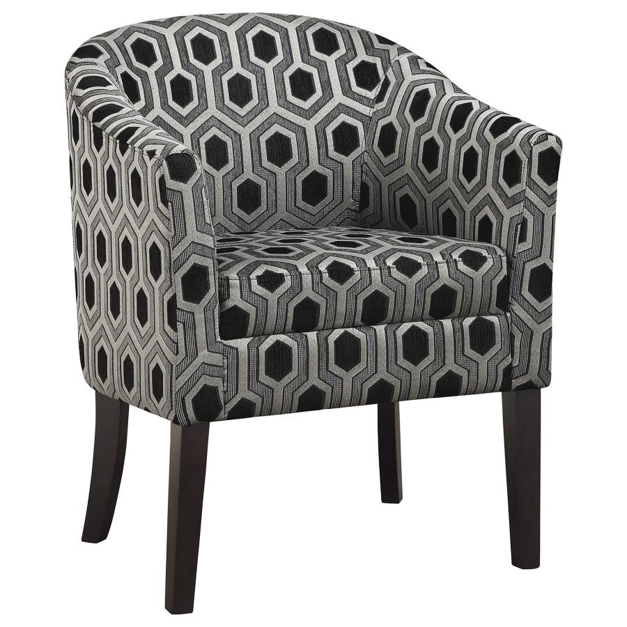 Jansen Grey Accent Chair - furniture place usa