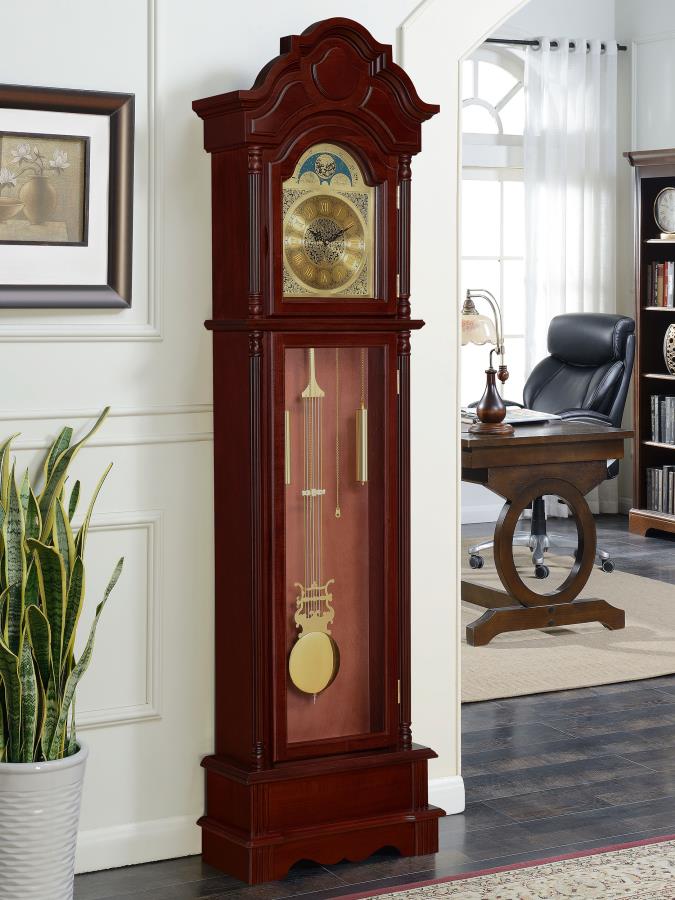 Diggory Brown Grandfather Clock - furniture place usa