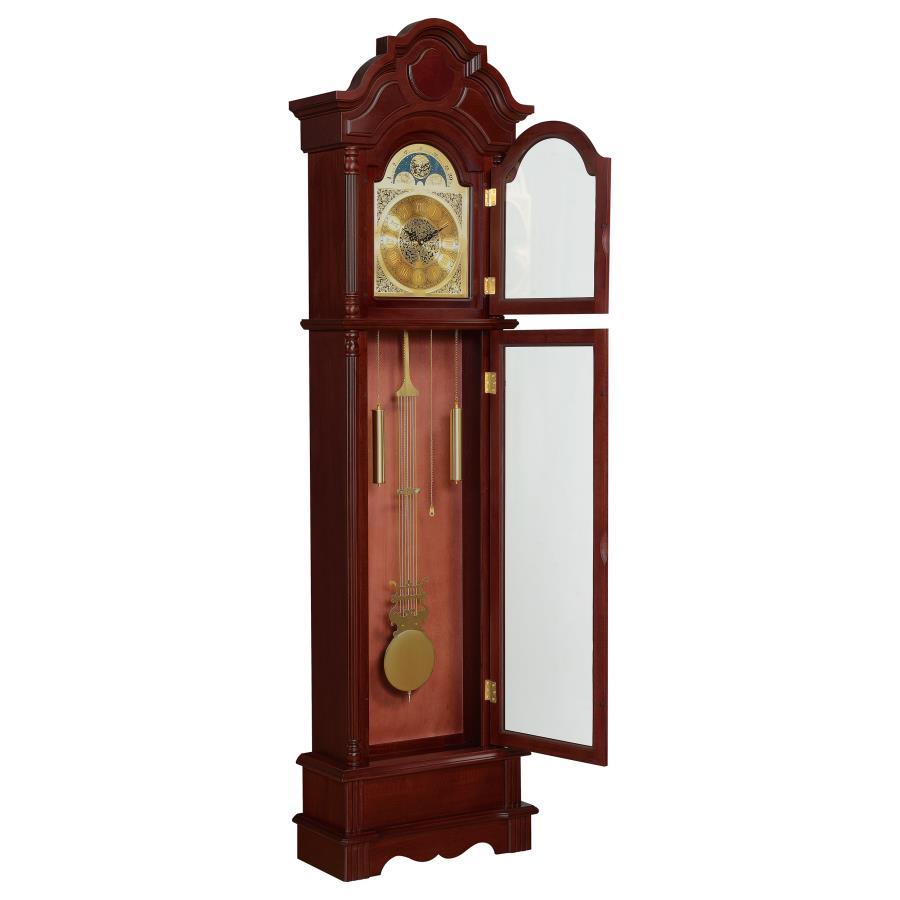 Diggory Brown Grandfather Clock - furniture place usa