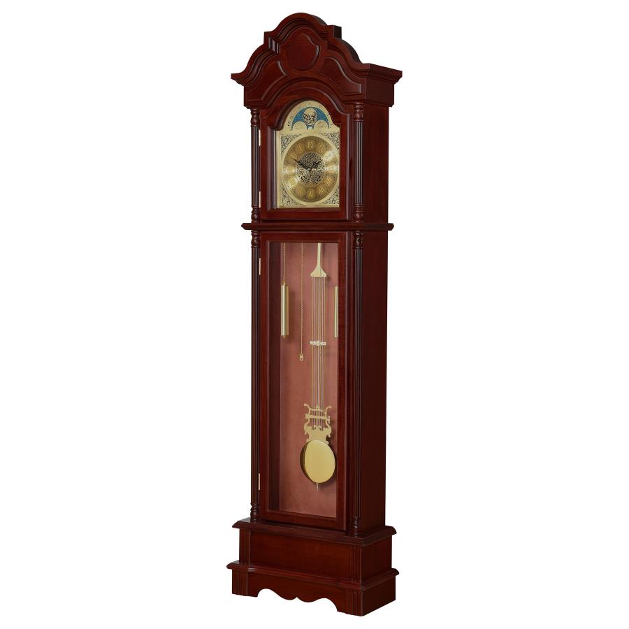 Diggory Brown Grandfather Clock - furniture place usa