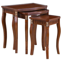 Daphne Brown 3 Pc Nesting Table - furniture place usa