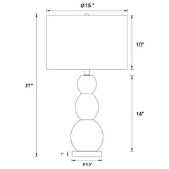 Mineta Silver Table Lamp - furniture place usa