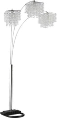 Miriam Silver Floor Lamp - furniture place usa