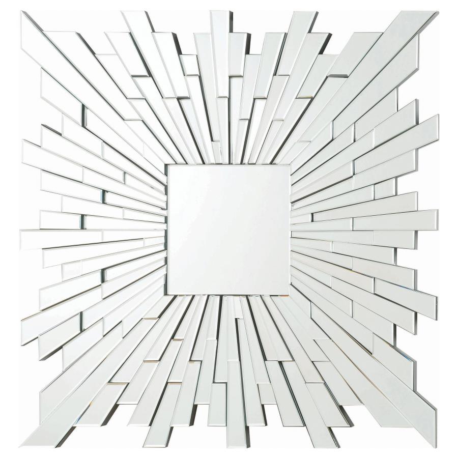 Brantley Silver Wall Mirror - furniture place usa