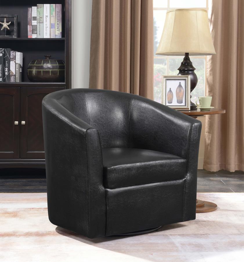 Turner Brown Swivel Chair - furniture place usa