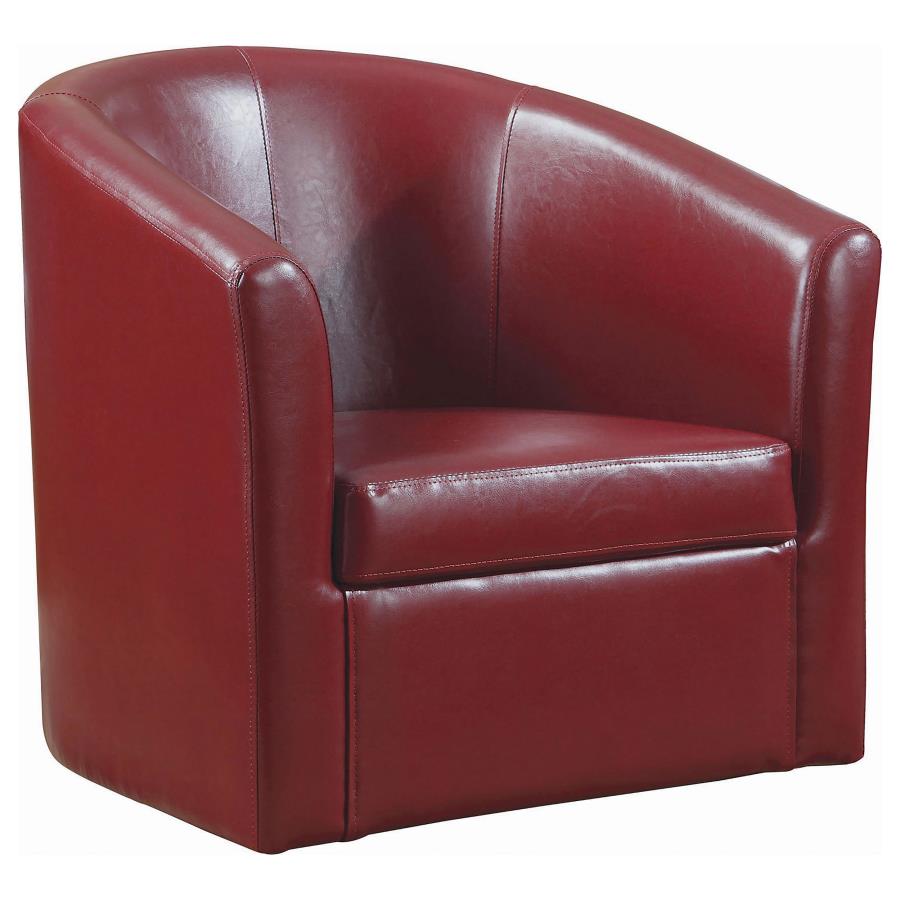 Turner Red Swivel Chair - furniture place usa