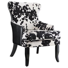 Trea Black Accent Chair - furniture place usa