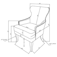 Trea Black Accent Chair - furniture place usa