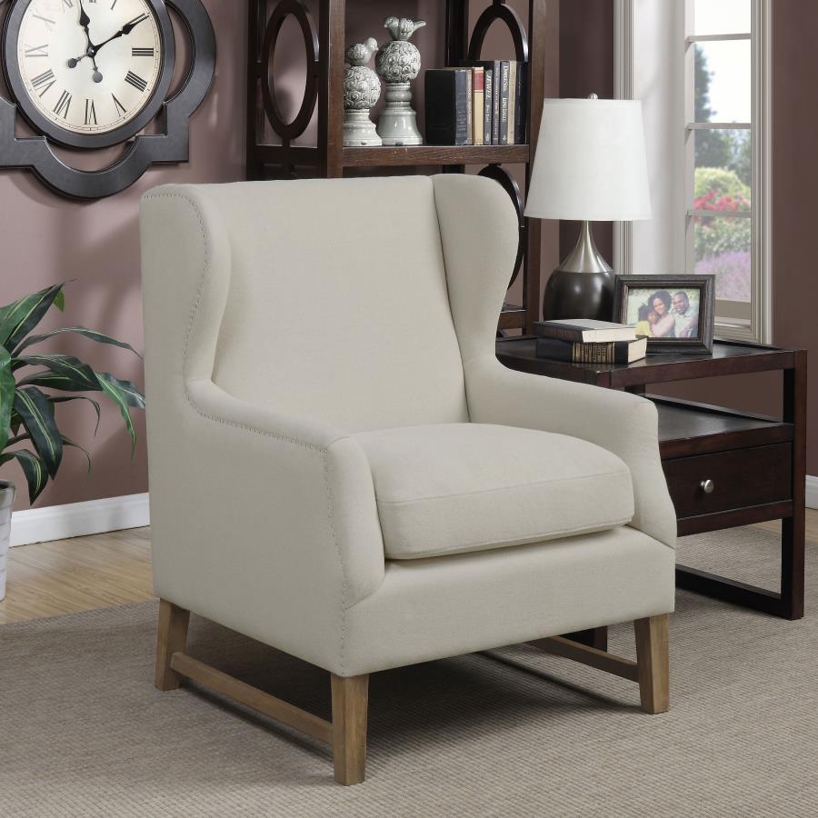 Fleur Beige Accent Chair - furniture place usa