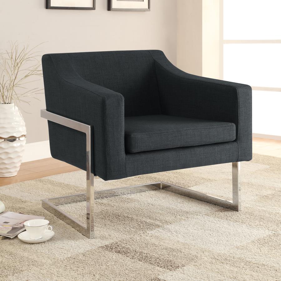 Chris Grey Accent Chair - furniture place usa