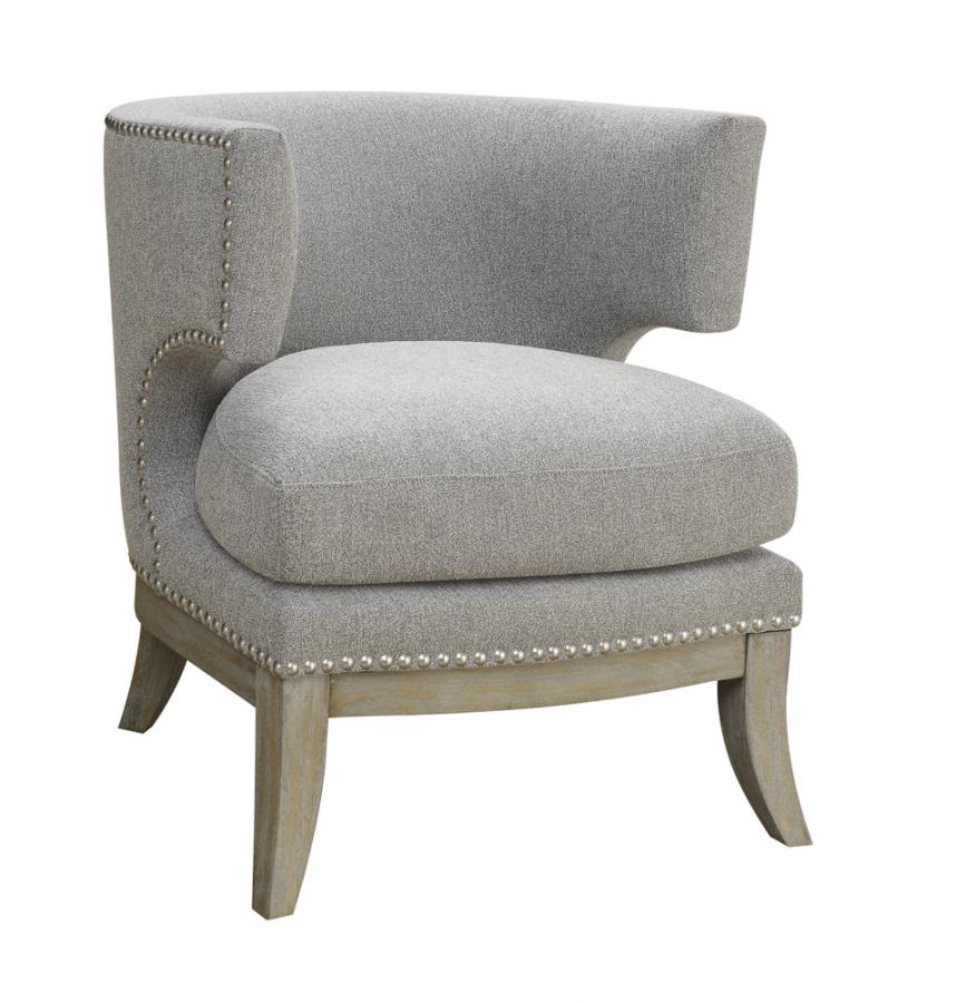 Jordan Grey Accent Chair - furniture place usa