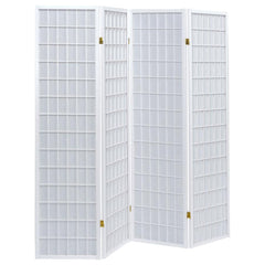 Roberto White 4 Panel Room Divider - furniture place usa