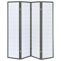 Roberto Grey 4 Panel Room Divider - furniture place usa