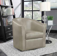 Turner Grey Swivel Chair - furniture place usa